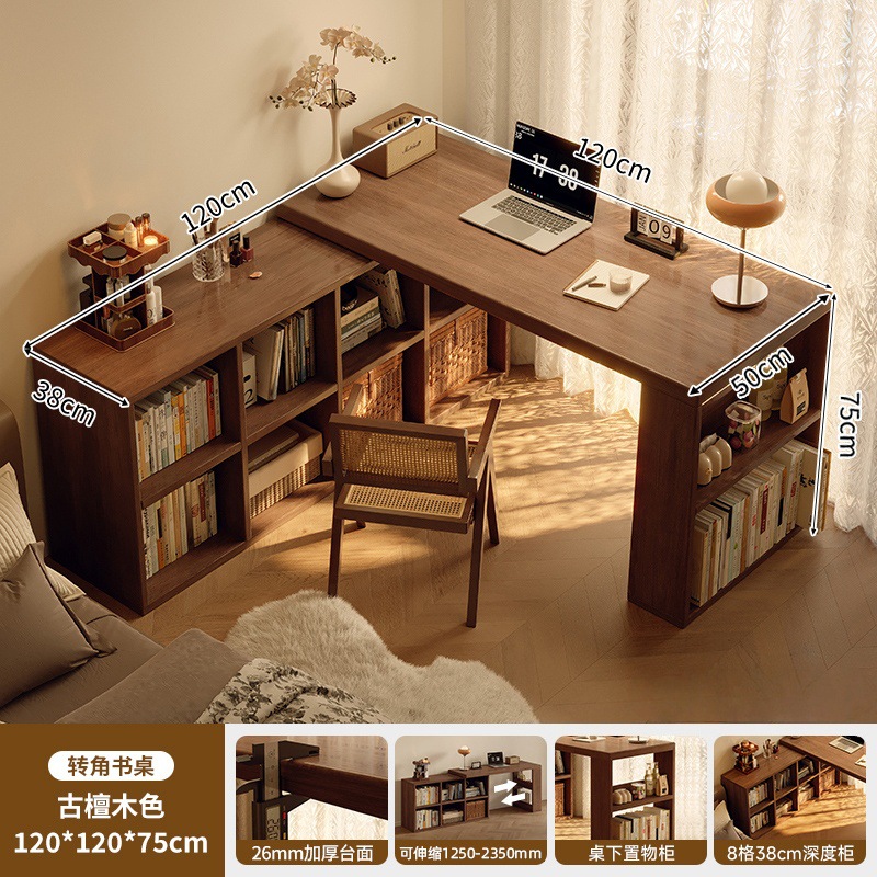 Estricta selección de escritorio de esquina de madera sólida estante de escritorio escritorio en una mesa dormitorio hogar cómoda esquina tipo l escritorio de computadora