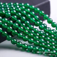 天然緑瑪瑙玉玉髄散珠diy手作りビーズ編みブレスレット手串ヘアピンアクセサリー部品