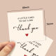 50 sheets/pack brown rectangular simple thank you card coated paper business card gift packaging decoration card English
