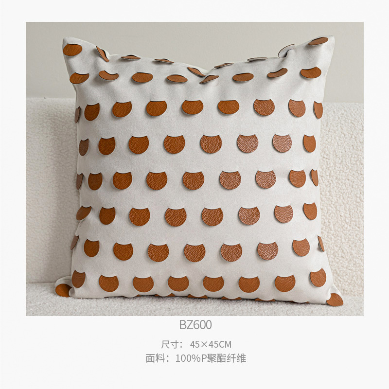 45x45cm 주황색 반원형 브레이드 모델