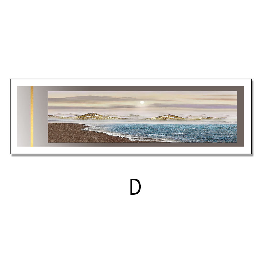 Dormitorio cabecera pintura decorativa moderna minimalista dormitorio principal sala de estar colgando pintura paisaje Sala Principal diseño mural de alta calidad