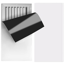 白色磁性长方形通风口盖 12*5.5英寸AC通风口罩 用于墙壁天花板