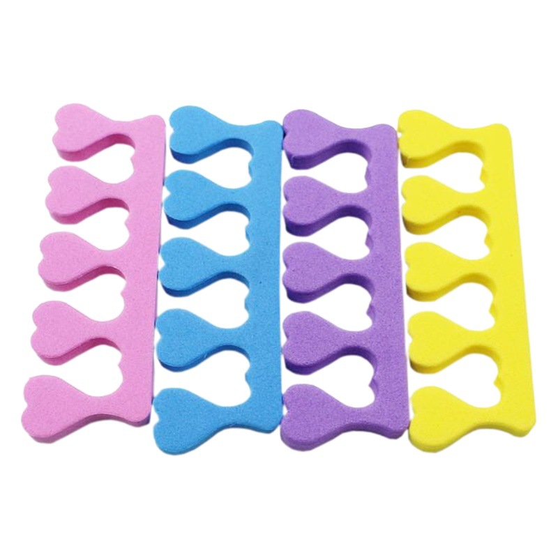 Herramientas de uñas melocotón dedo en forma de corazón de algodón alto elástico EVA dedo separador belleza mano y pie protección del medio ambiente dedo de algodón en forma de corazón dedo separador