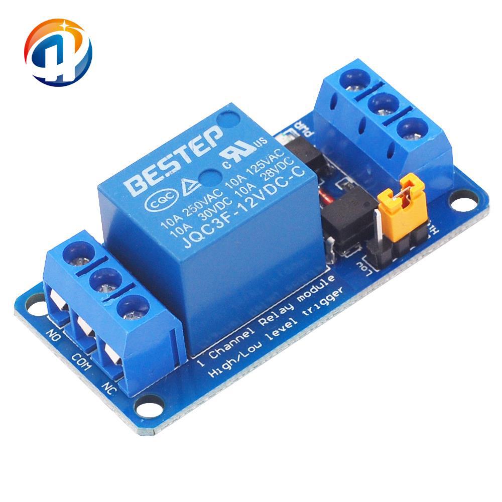 BESTEP 1路 继电器模块 高低电平触发 蓝板 12v