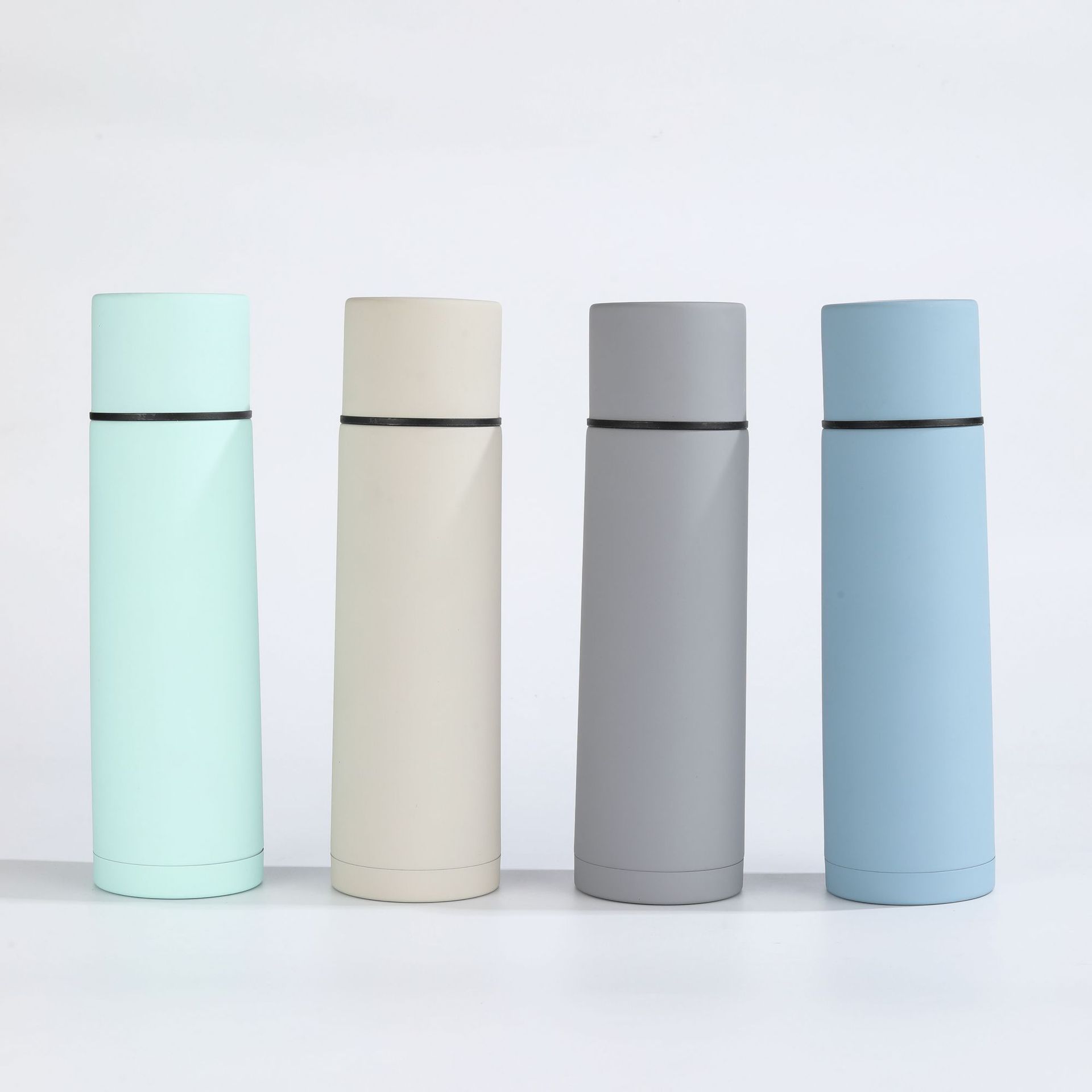 Taza termo de cuerpo recto de estilo simple de alto valor transfronterizo Taza de doble bebida portátil multifuncional Taza de automóvil de regalo de negocios de alta gama