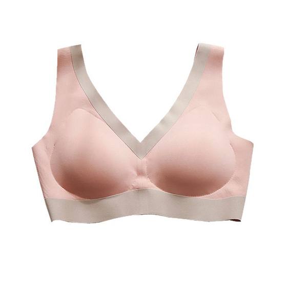 Latex Underwear V1 Seamless Rim-free Sports Vest Ga Running Bra Women's One-piece Bra for Women