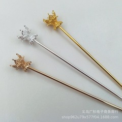 新商品の透かし彫りの蓮の花の髪のかんざし
