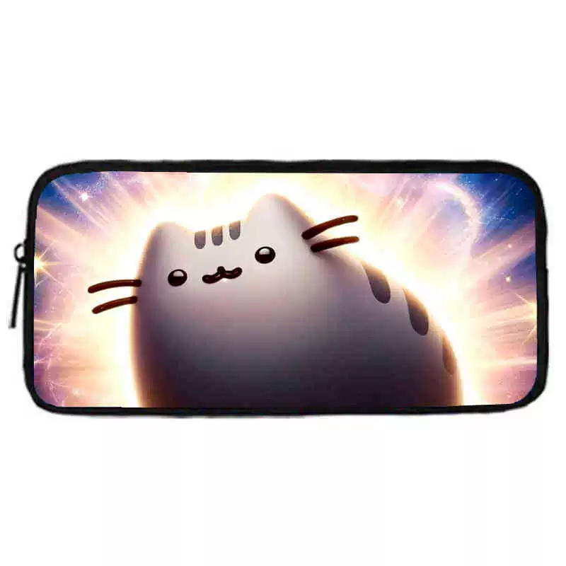 Рюкзак учебный Pusheen Fat Jimao с принтом периферийного типа, через стекло, зарубежная торговля, школьный рюкзак