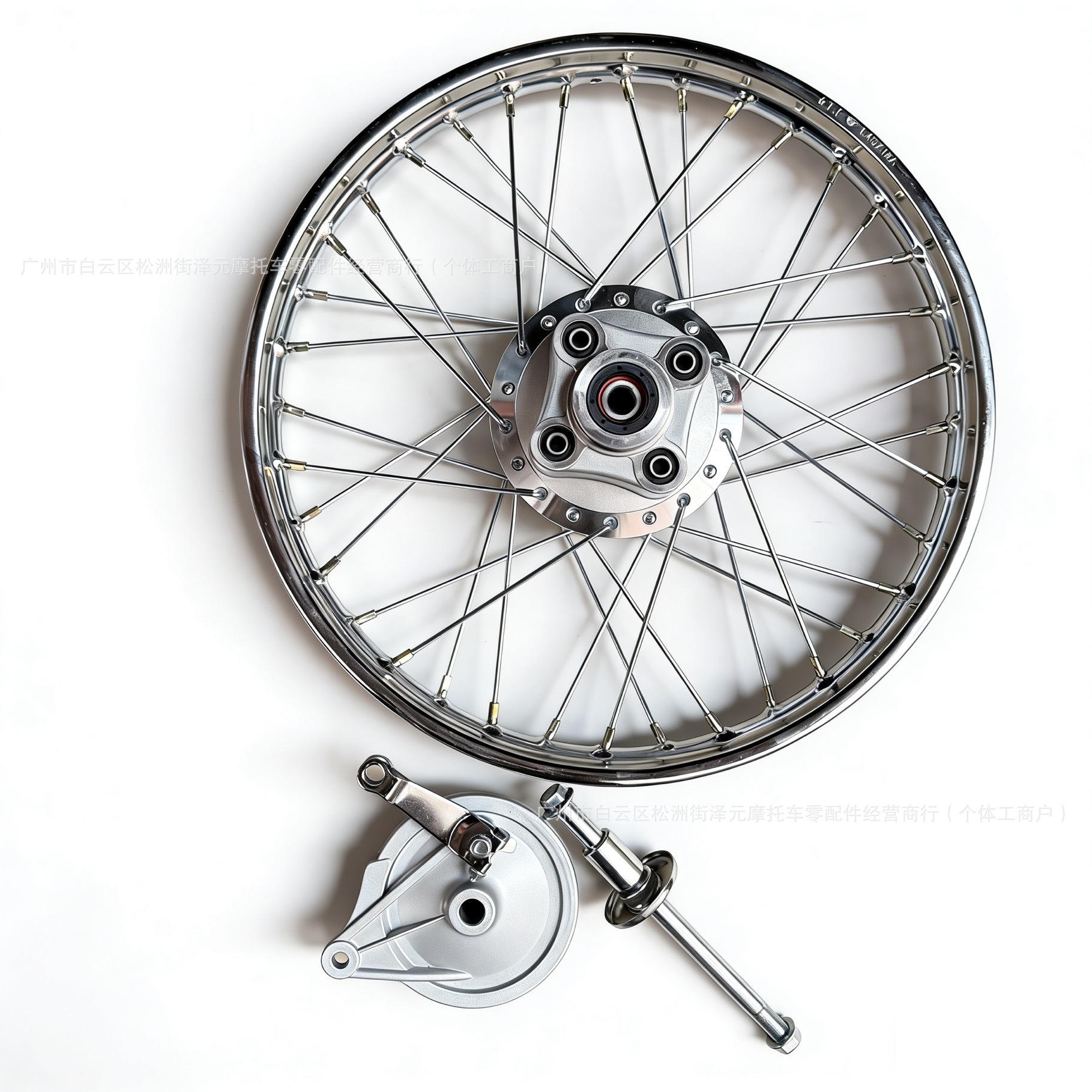 Cg125 Motorcycle Rim Zj125/Cg125 Motorcycle Modified Retro Wheel Front and Rear Wheel Assembly Set