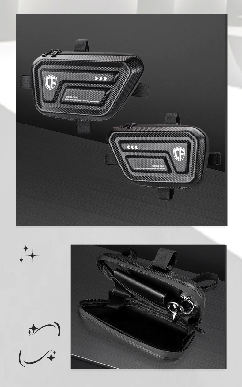 Used in Haojue TR300/plus Bar Bag Side Bag Bag Motorcycle Travel Hard Shell Triangle Kit