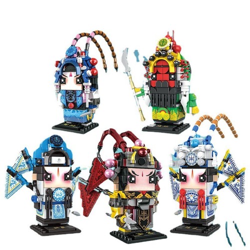 Carefully selected and compatible with LEGO Chinese small particle building blocks, national tide, Journey to the West, Three Kingdoms model, children's educational puzzle toys