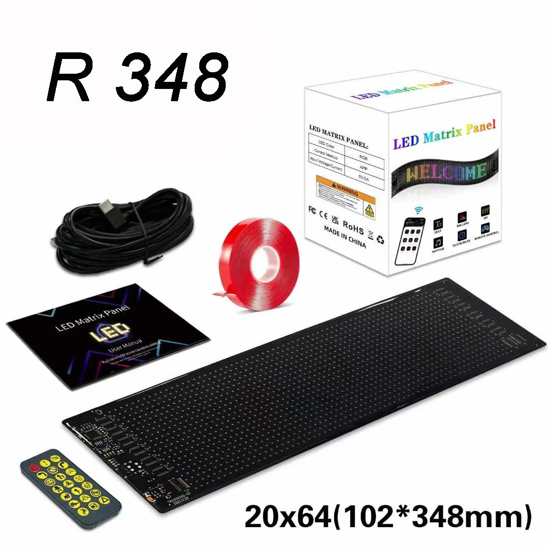 Amazon Led car sign display flexible publicidad LED pantalla suave con control remoto fabricante de comercio exterior transfronterizo