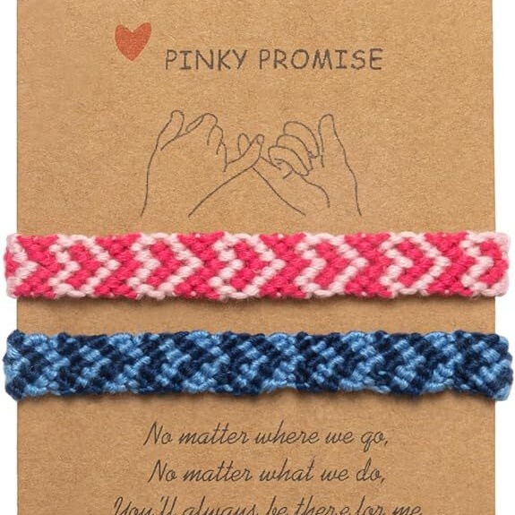 Heart-shaped friendship bracelet Pinky Promise distance matching sweet tea with lovers hand rope cross-border explosions