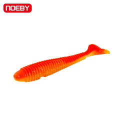 NOEBY Nobby 7cm - 6 Pack Lure Spinner Tail Soft Baits Soft Worm Lure for Pike, Perch, and Laubu Fish