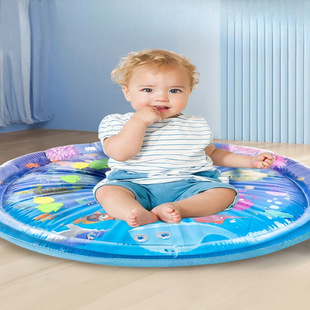 Baby Water Bed, Kidsren's Large Pat Water Mat Toy, Inflatable Seat Cushion, Climbing Water Bag, Baby Step on Learning to Crawl