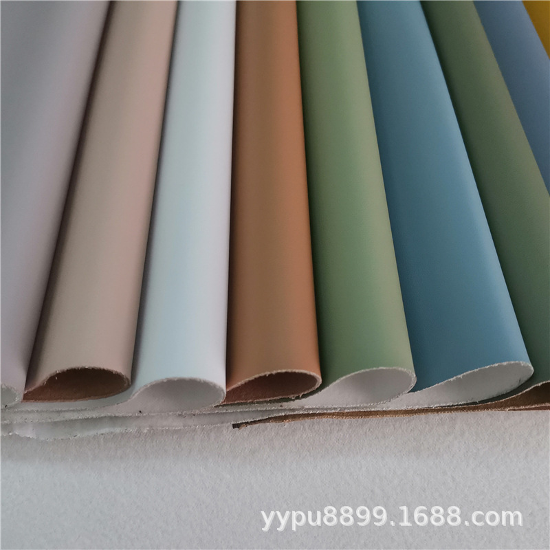 毛底超软羊纹pu纳帕纹pu箱包手袋鞋材服装面料装饰人造革布料