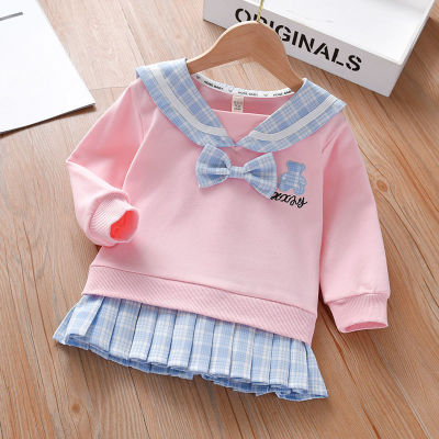 Sweater girl Autumn 2022 new pattern Two piece set Nubao Korean Edition children College wind Little Girl jacket Children's clothing