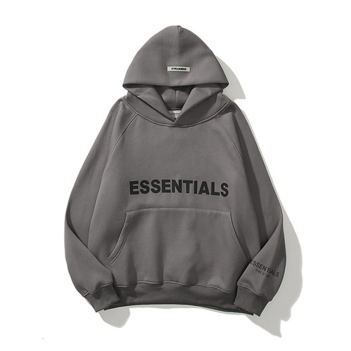 Essentials Reflective 3D Letter Men's and Women's Oversize Hoodie Couple's Fleece