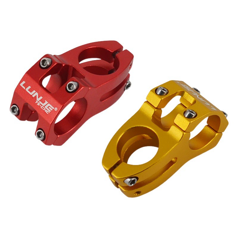 LUNJE колесная дорожка, вынос для горного велосипеда, вырезанный вынос, короткий вынос для скоростного спуска, 31,8*45 мм, аксессуары для велосипеда