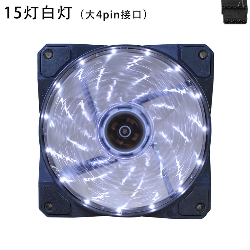 彩光12 cmデスクトップコンピュータファンcpuヒートシンクファンcpuケースファン超静音黒枠空冷|undefined