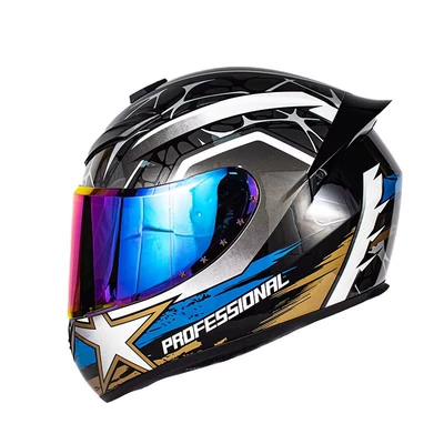 Motorcycle Safety Supplies — Safe for All Seasons, Rider Electric - foreign-trade-model-blue-passion-colored-mirror-s