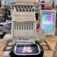 叶氏2025新款家用型刺绣 小型12色全自动流行款成衣绣电脑绣花机