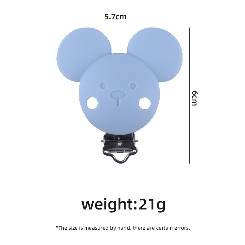 Nuevo bebé suministros calmante de dibujos animados animal de silicona chupete clip creativo bebé chupete anti-gota cadena Accesorios