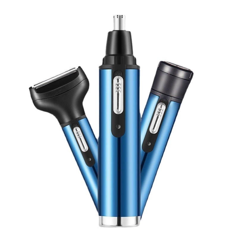 Cuatro en uno eléctrico de los hombres nariz pelo afeitadora nariz pelo trimmer mini máquina de afeitar afeitado oído pelo trimmer