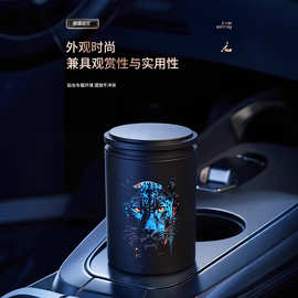 新款车载烟灰缸车内专用不掉烟灰车内烟灰缸便携出行烟灰缸批发