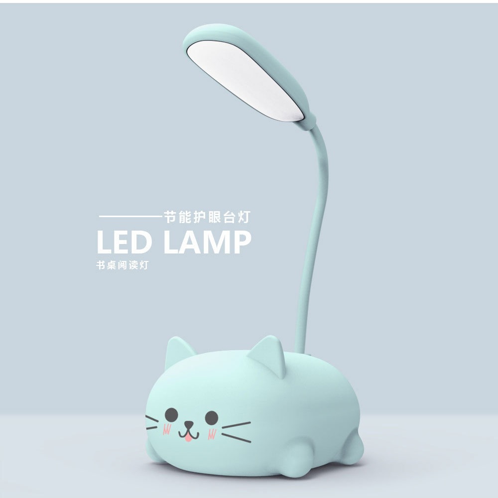 Dibujos Animados creativo plegable LED pequeña lámpara de mesa estudiante aprendizaje ojo protección libro luz USB carga mini luz de la noche