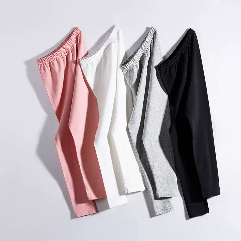 定制女童打底裤中小童装长裤百搭弹力裤棉质修身大童裤子外穿定做