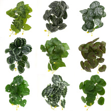 挂墙装饰仿真绿植迷你绿叶壁挂盆栽植物墙插花造景叶子绿萝龟背叶