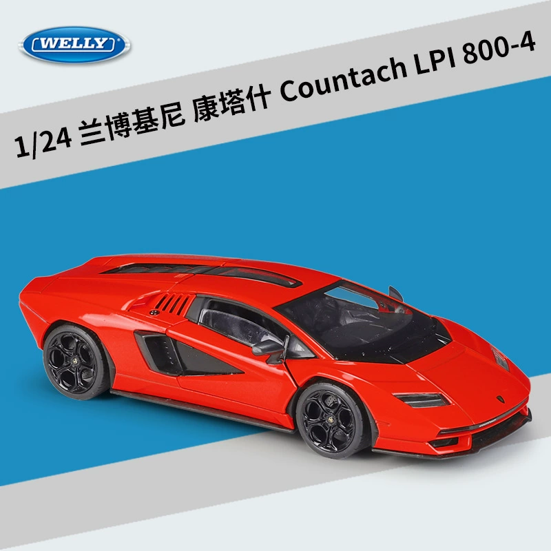 Welly1: 24 Ламборта Countach LPI800 моделирование сплав автомобиля игрушки