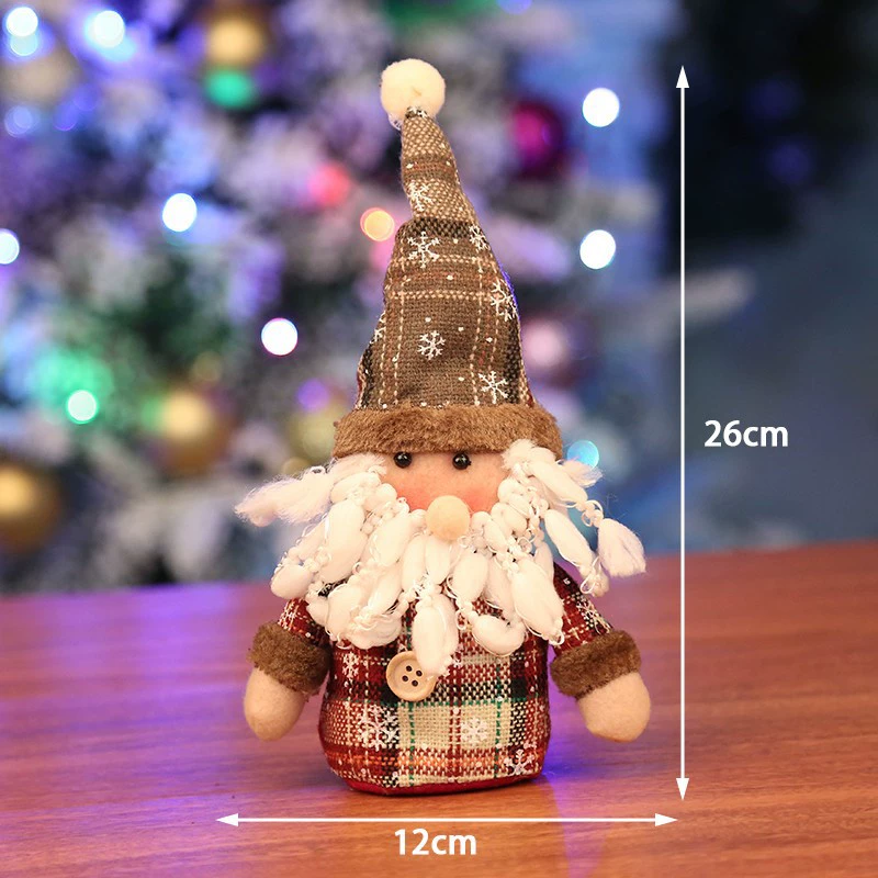 Christmas small table decorations, 20 cm, assorted festive hanging and standing figures