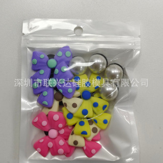 Bolsa de playa Bugg Bag 12 flores perlas DIY accesorios de moda bolsas de agujero Bugg hebilla image 15