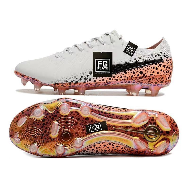 新品レジェンド10サッカーシューズFGロングスパイク防水ニットCR7天然草学生子供競技トレーニングメンズシューズ|undefined