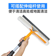 双用擦玻璃神器伸缩杆家用双面搽刷高楼窗户刮洗器地刮清洁工具