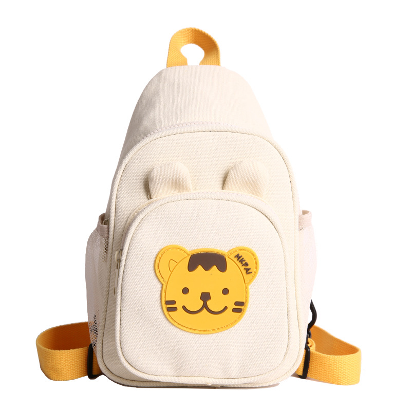Jardín de infantes mochila infantil caricatura lindo animal pequeño bolso de pecho para padres e hijos bolso de lona para niños ligero