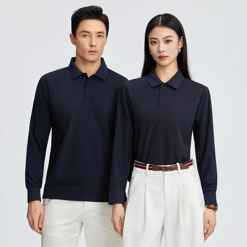 2026 Autumn New Collection: Customized Logo Long-Sleeve Polo Shirts and T-Shirts for Corporate Employees, Featuring a Classic Collar Design 2026 Autumn New Collection: Customized Logo Long-Sleeve Polo Shirts and T-Shirts for Corporate Employees, Featuring a Classic Collar Design