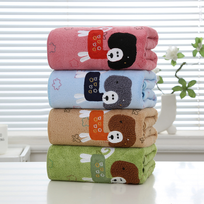 New Coral Fleece Curly Dog Soft Absorbent Towel Unisex Cartoon Cute Embroidered Explosive Dog Bath Towel New Coral Fleece Curly Dog Soft Absorbent Towel Unisex Cartoon Cute Embroidered Explosive Dog Bath Towel