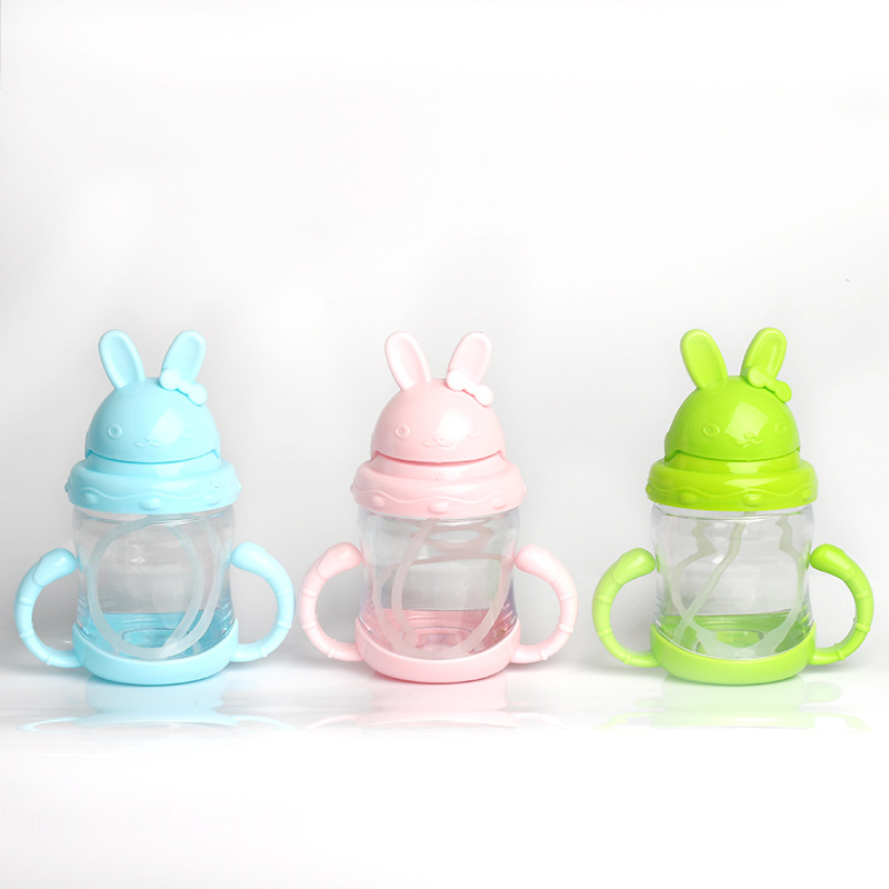 Taza con pajita para bebés y niños pequeños nueva PP de 200 ml