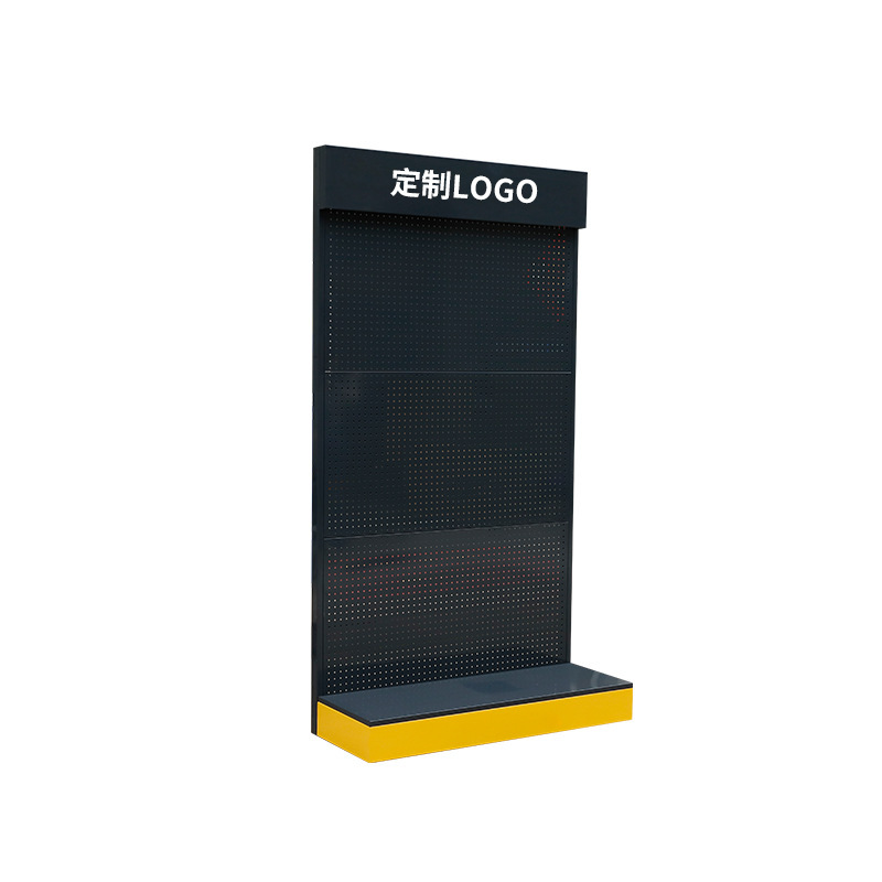 Tienda de conveniencia estante de exhibición caja de luz accesorios de teléfono móvil estante de joyería unilateral gancho multicapa estante de exhibición de hardware agujero agujero tablero