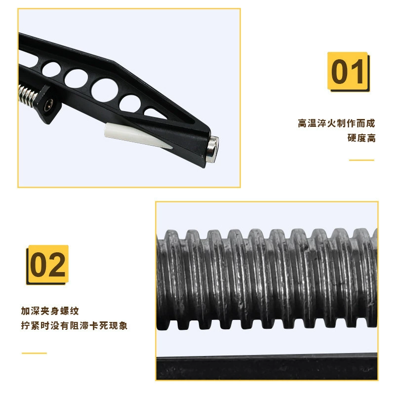 Деревообработка Crowd Pole Plattering Fixed Clamp Sign Clamp Clamp Crowd Pole Drilling Supplementary Auxiliary Tool
