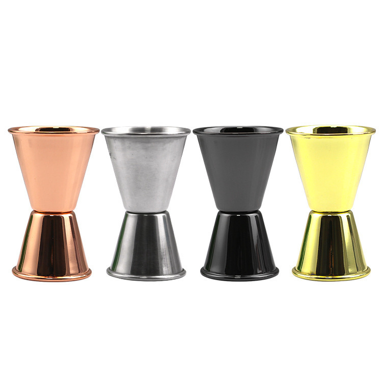 Taza medidora de acero inoxidable 304 de 20/40 ml al por mayor, taza medidora de onzas para bar con doble extremo y borde enrollado, herramienta de medición para cócteles. image 8