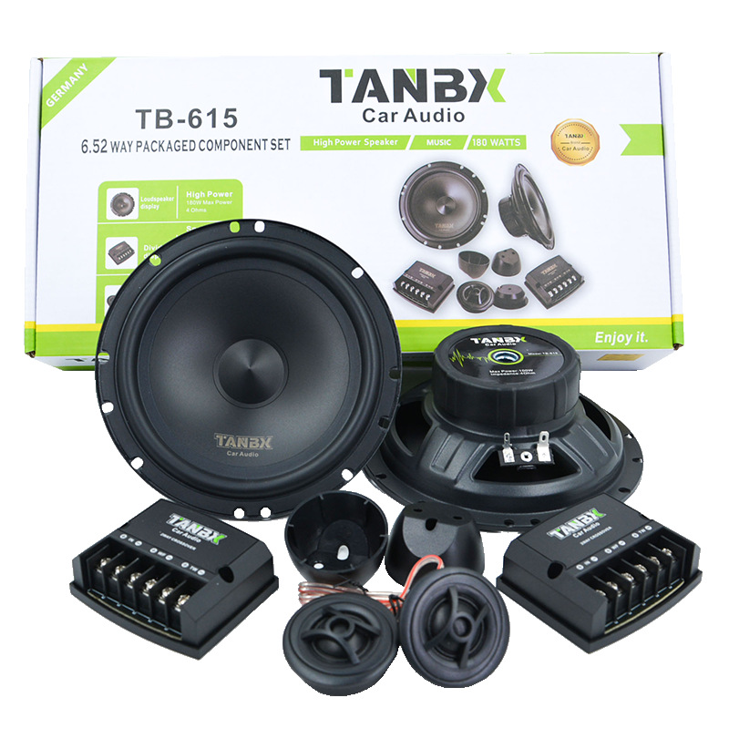 Suministramos altavoces TANBX para automóvil, juego de altavoces coaxiales universales de 6.5 pulgadas 615 con subwoofer de bajos. image 6