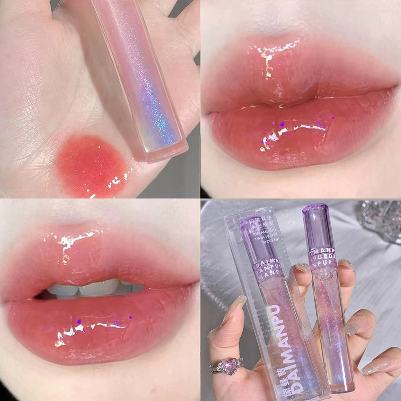 DAIMANPU Lip gloss, moisturizing transparent lip balm, intense hydration