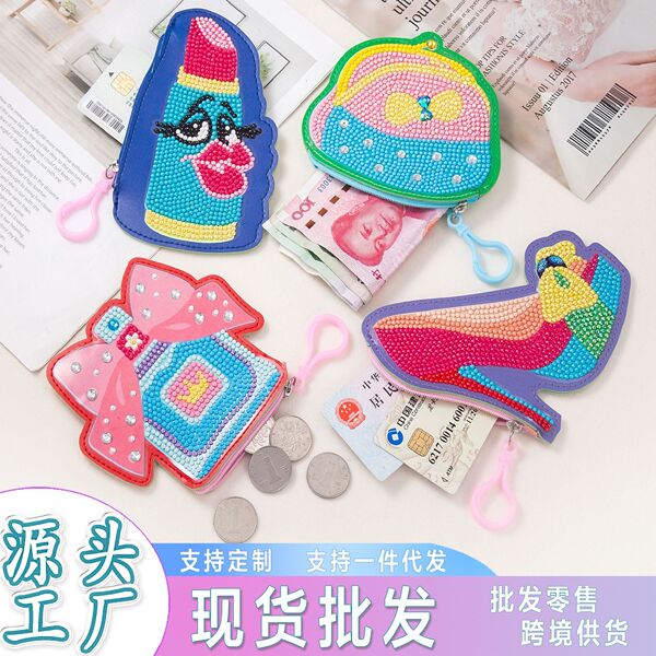 New cartoon children's diamond painting coin purse DIY handmade big…