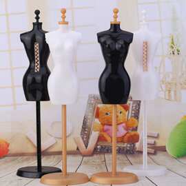 芭比洋娃娃玩具1:6人形模特架衣架站立支架人台塑料服装设计