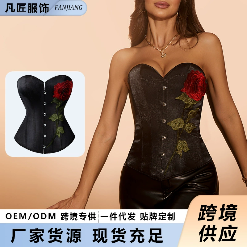 Black brace, supporting cloth, shapewear, tight, 3D