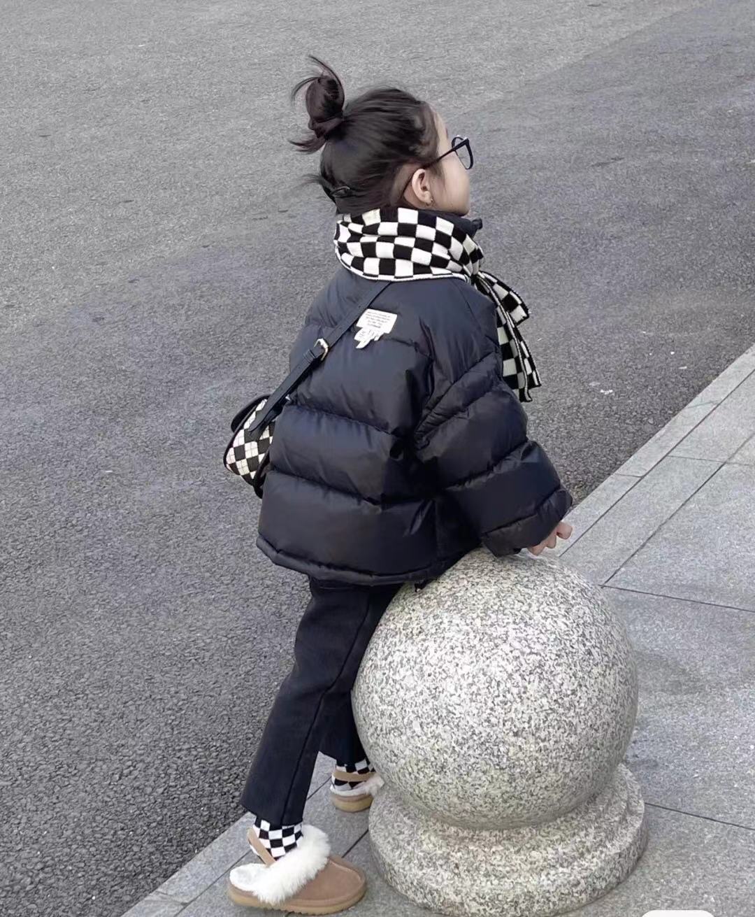 Nuovi vestiti invernali in cotone Edizione coreana Colletto in piedi Ragazzi Ragazze Bambini di piccole e medie dimensioni_voghion.com